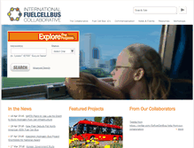 Tablet Screenshot of gofuelcellbus.com